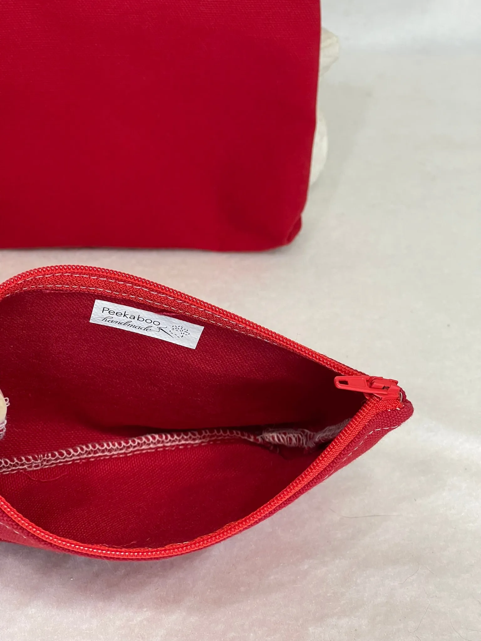 Utility Zipper Bag - Red