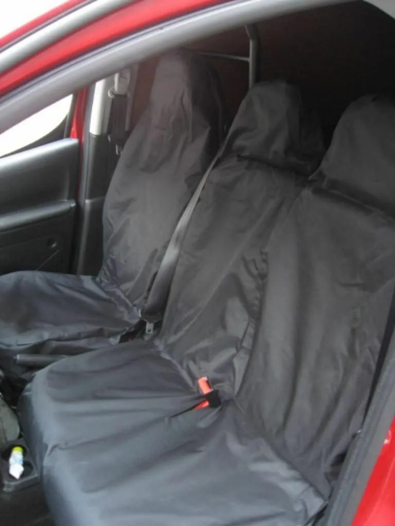 VAN Seat Covers Protectors Universal waterproof Dog Pet Front pair easy fit 2