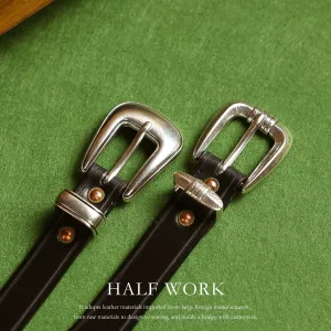 Vegetable-Tanned Leather Belt