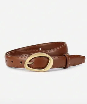 Vinny Slimline Belt - Brown