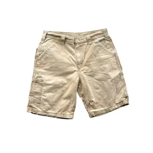 Vintage Carhartt Distressed Tan Utility Canvas Carpenter Cargo Shorts