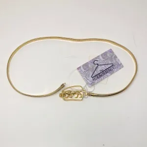 Vintage: Golden Elastic Tiger Belt