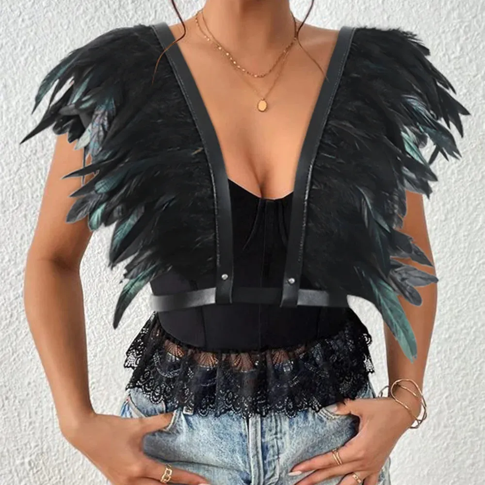 Vintage Medieval Feather Belt