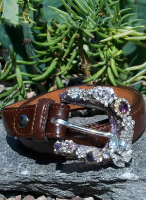 Vintage Mini Rhinestone Buckle & Belt