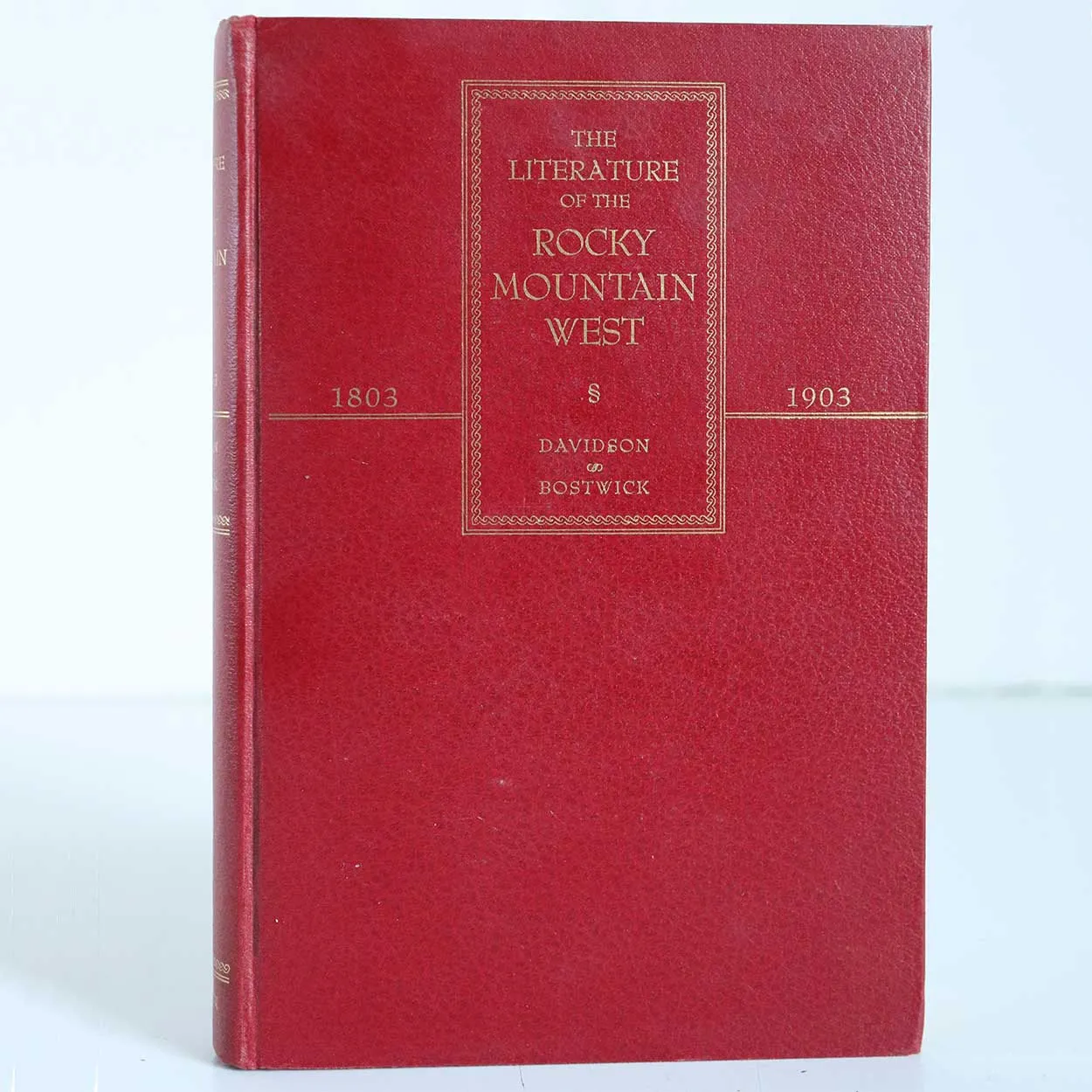 Vintage Signed Book: The Literature of the Rocky Mountain West 1803-1903 by Levette J. Davidson