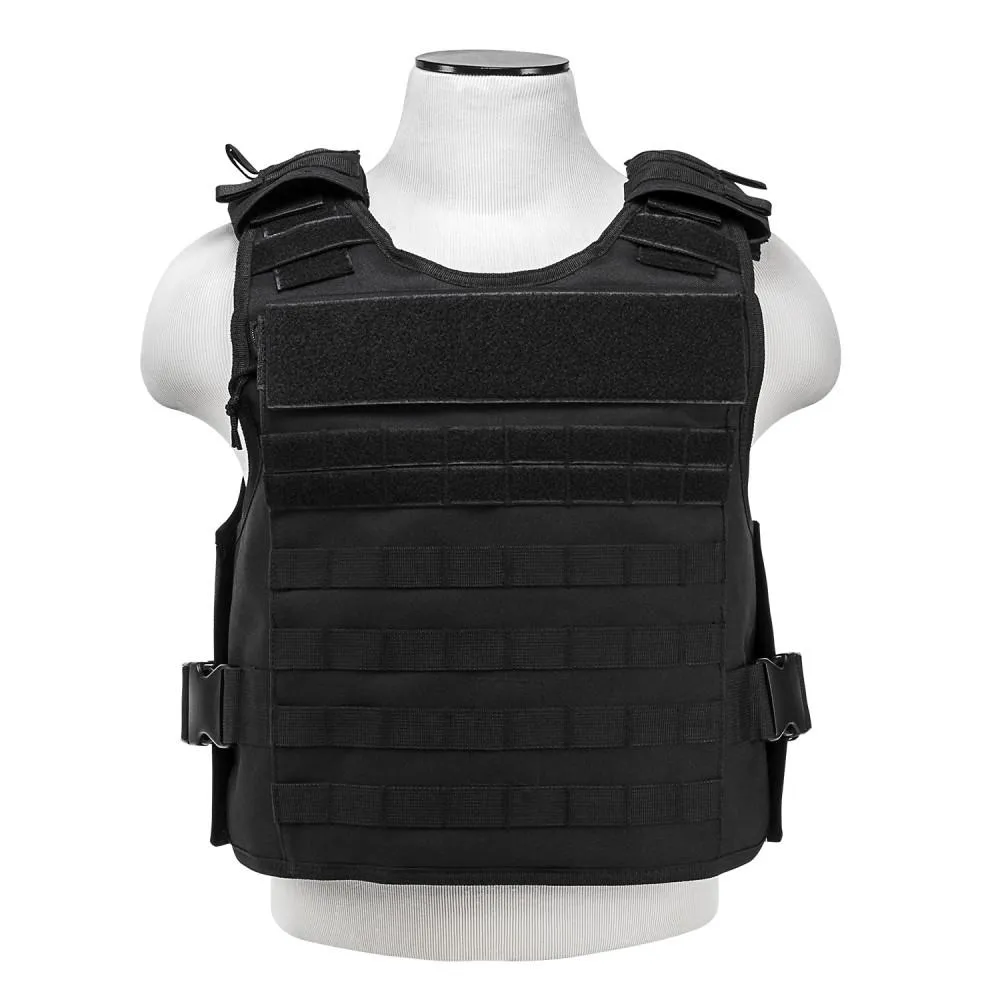 Vism Plate Carrier w/External Pockets Med - 2 XL - Black