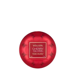 Voluspa Cherry Gloss Tin Candle