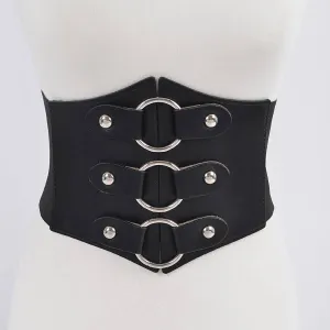 Waist Cincher with Silver O-Rings