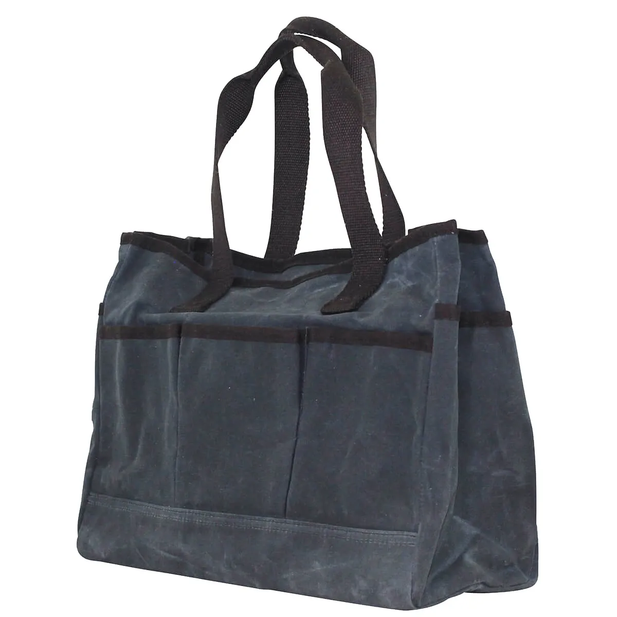 Waxed Canvas Utility Tote - Father's Day Gift - Gift for Men - Navy Blue