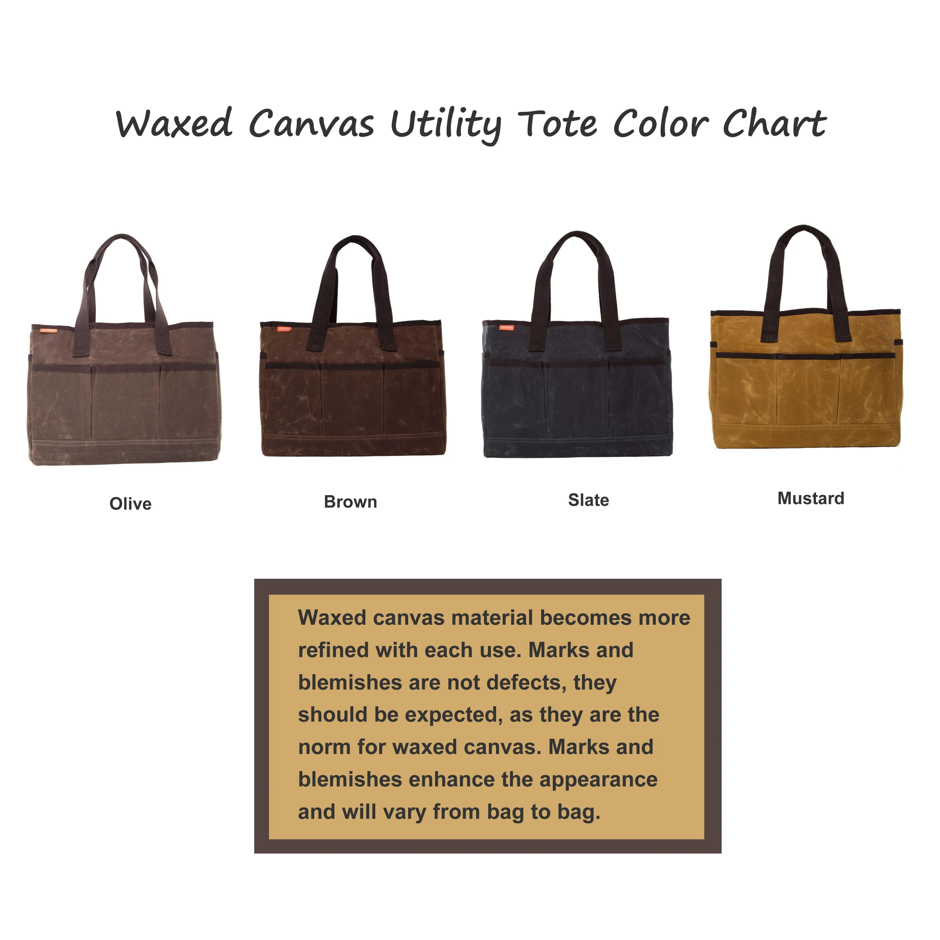 Waxed Canvas Utility Tote