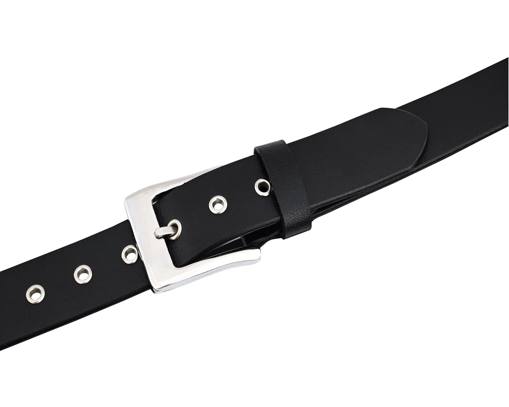 Western Concho Genuine Leather Belts Laced Biker Style