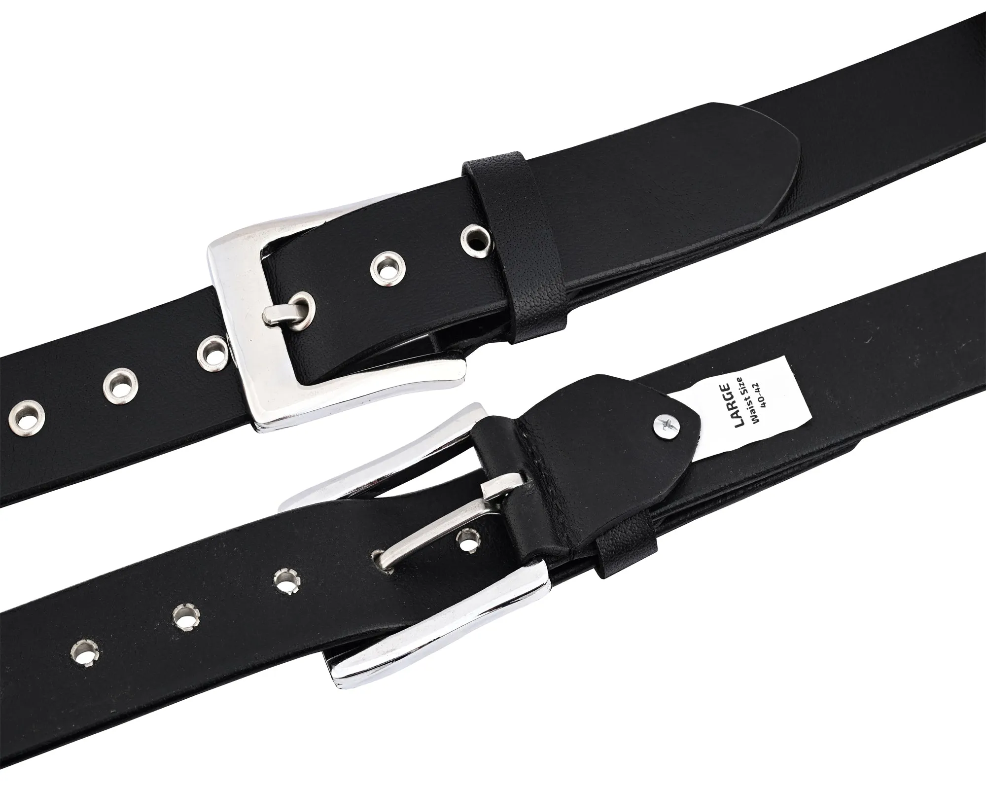 Western Concho Genuine Leather Belts Laced Biker Style