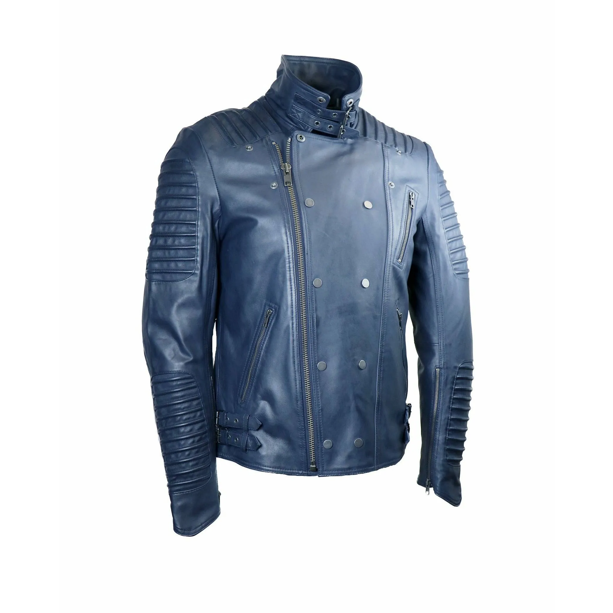 Whet Blu Men's Moto Leather Jacket