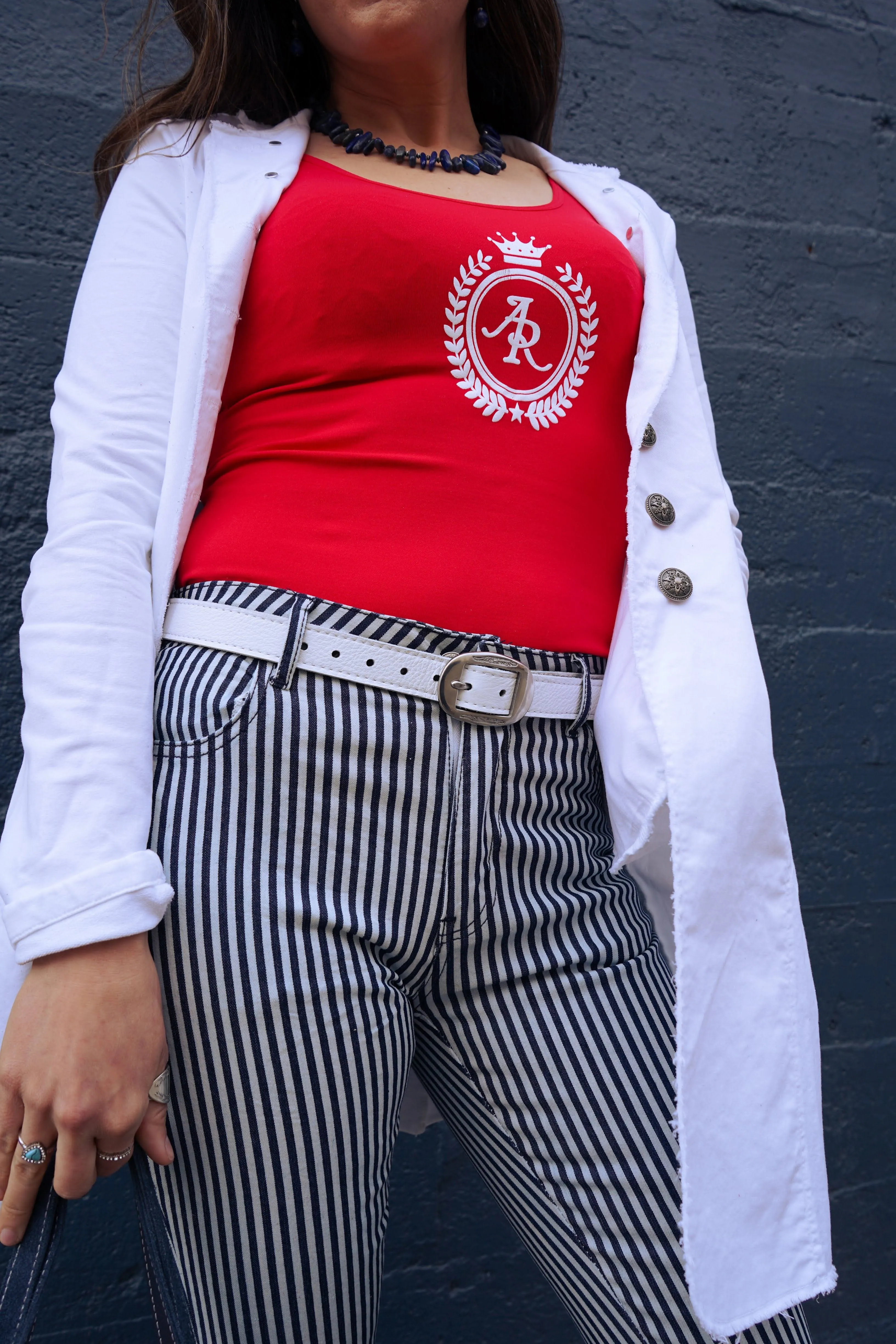White 1 inch Belt