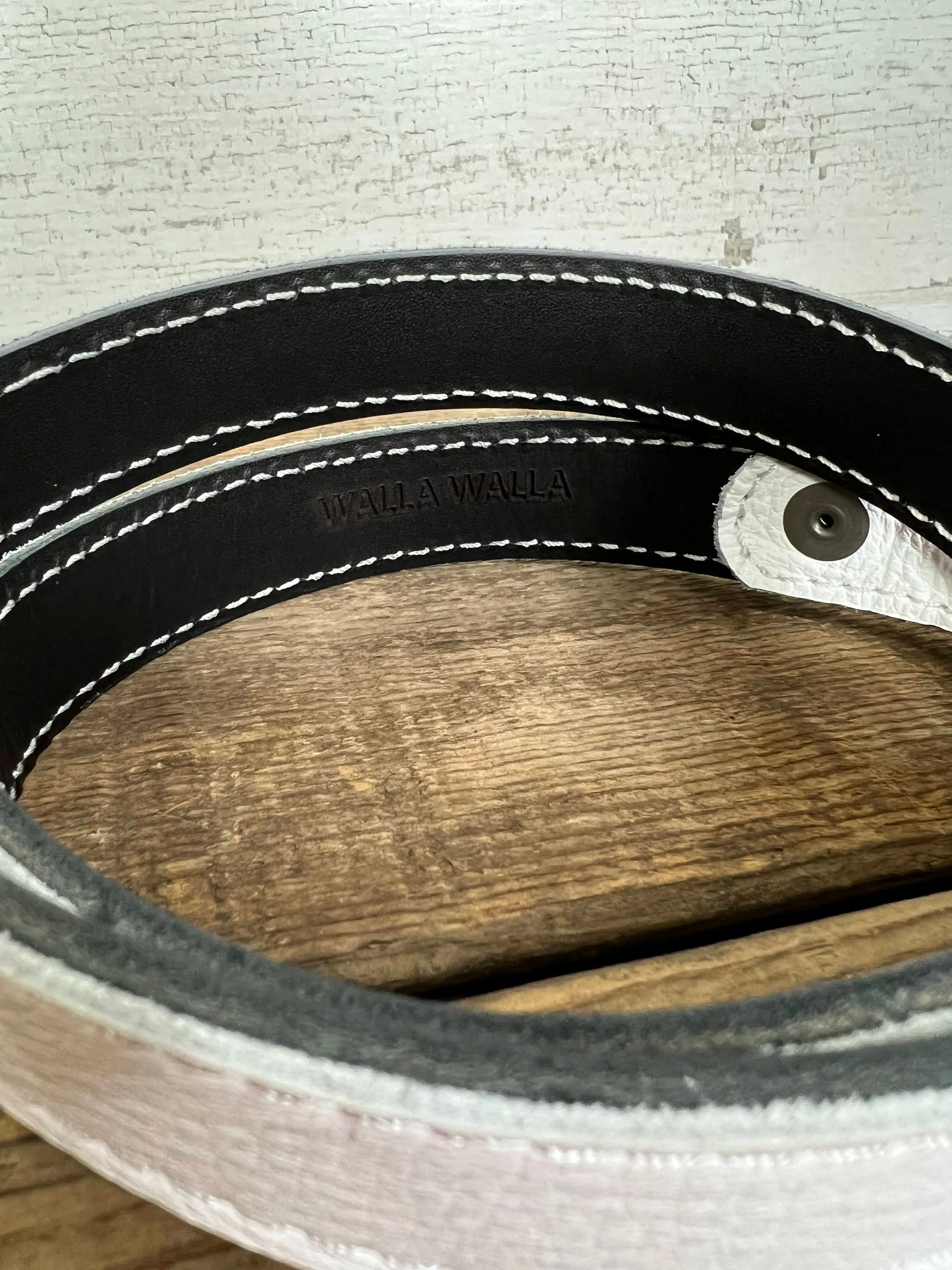 White 1 inch Belt