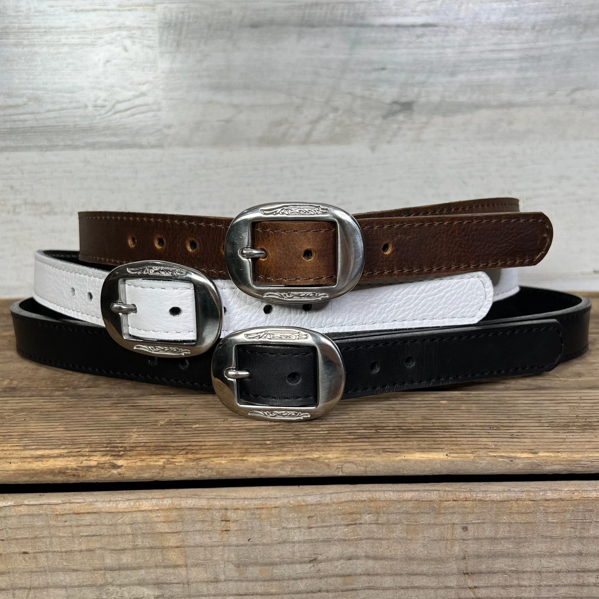 White 1 inch Belt