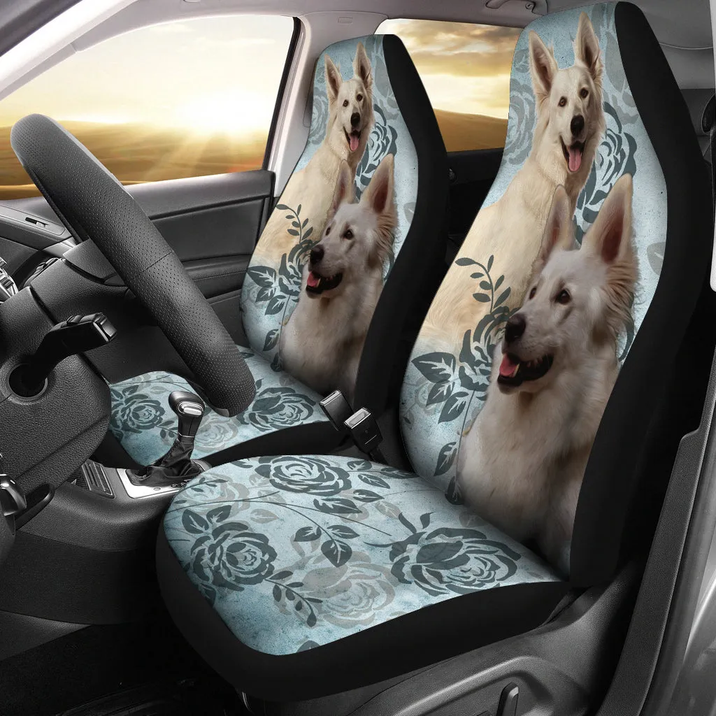 White German Shepherd Car Seat Covers