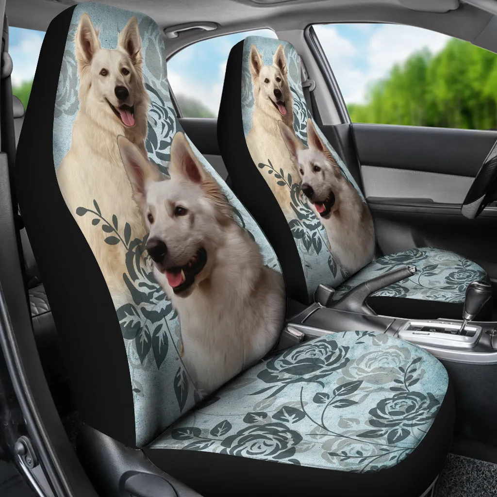 White German Shepherd Car Seat Covers