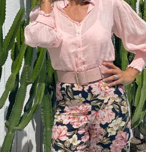 Wide Belt - Blush Pink