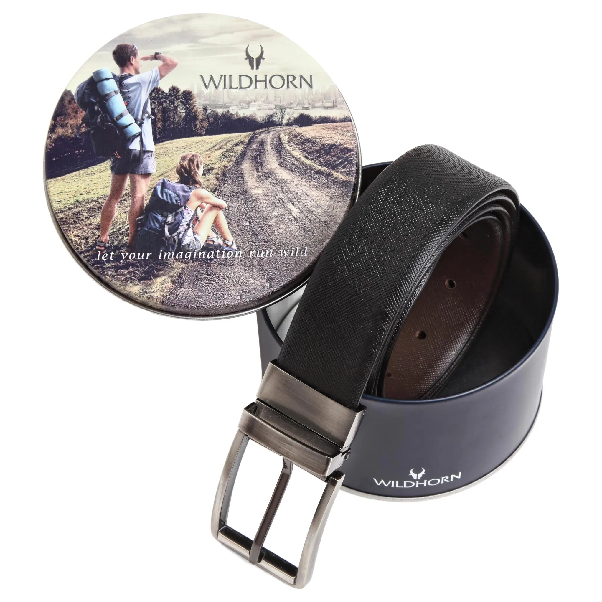 WILDHORN Premium Reversbile Leather Belt for Men