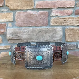 Women’s Ariat Turquoise Burst Concho Belt