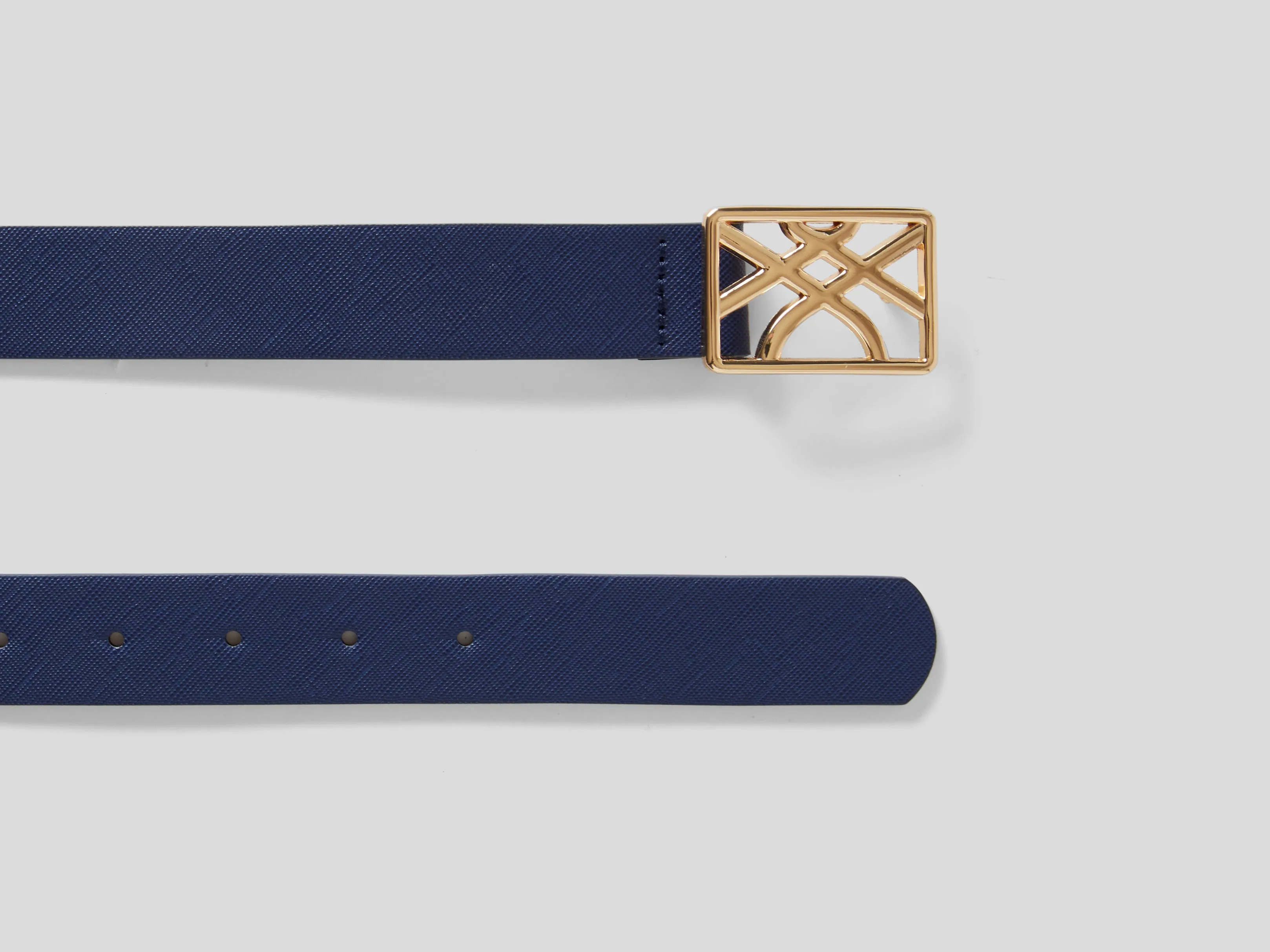 Womens Belt With Logo Buckle