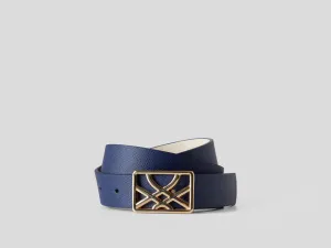 Womens Belt With Logo Buckle