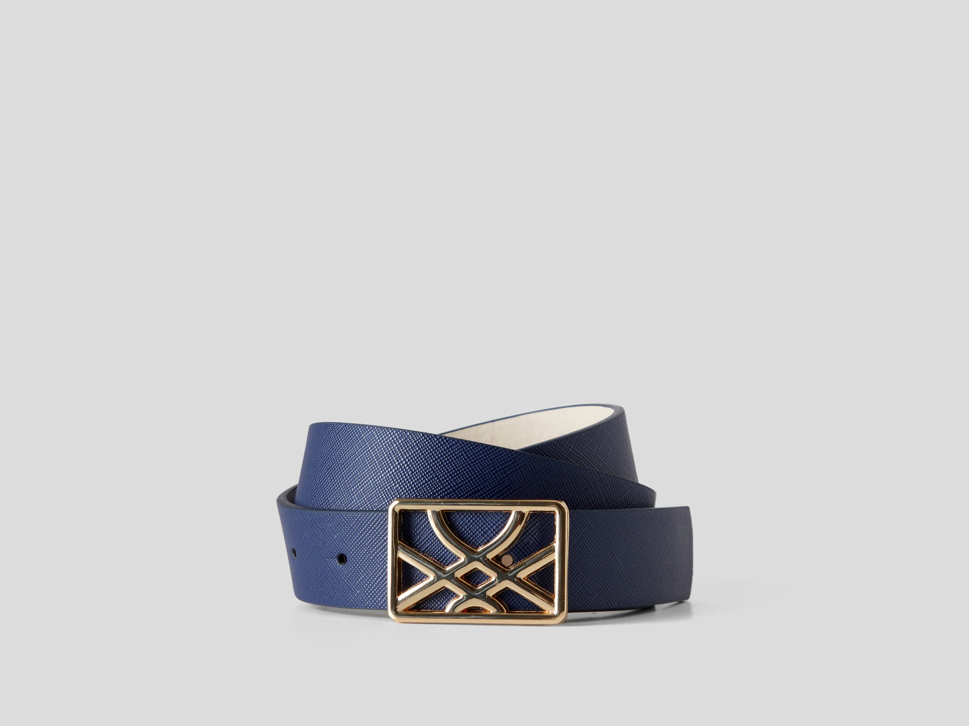 Womens Belt With Logo Buckle