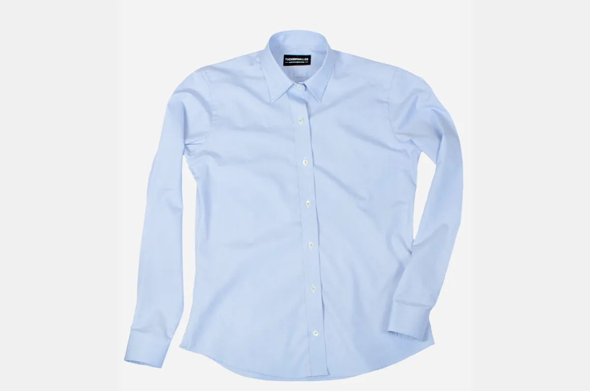 Women's Blue Poplin