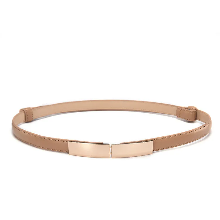 Women'S Decorative Dress With Belt Thin Belt Women'S Black Skirt Belt Accessories