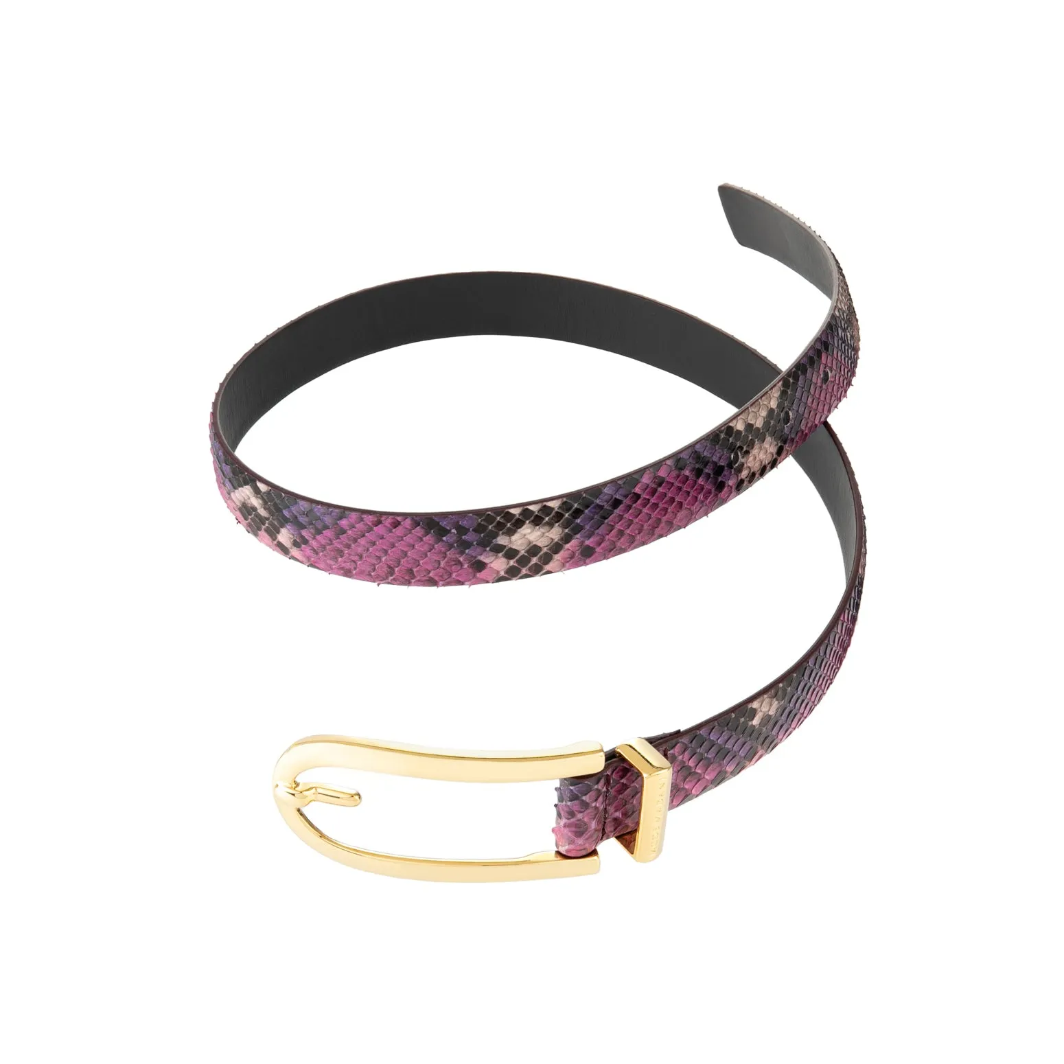 Women's Hand-painted Python Belt 25 MM