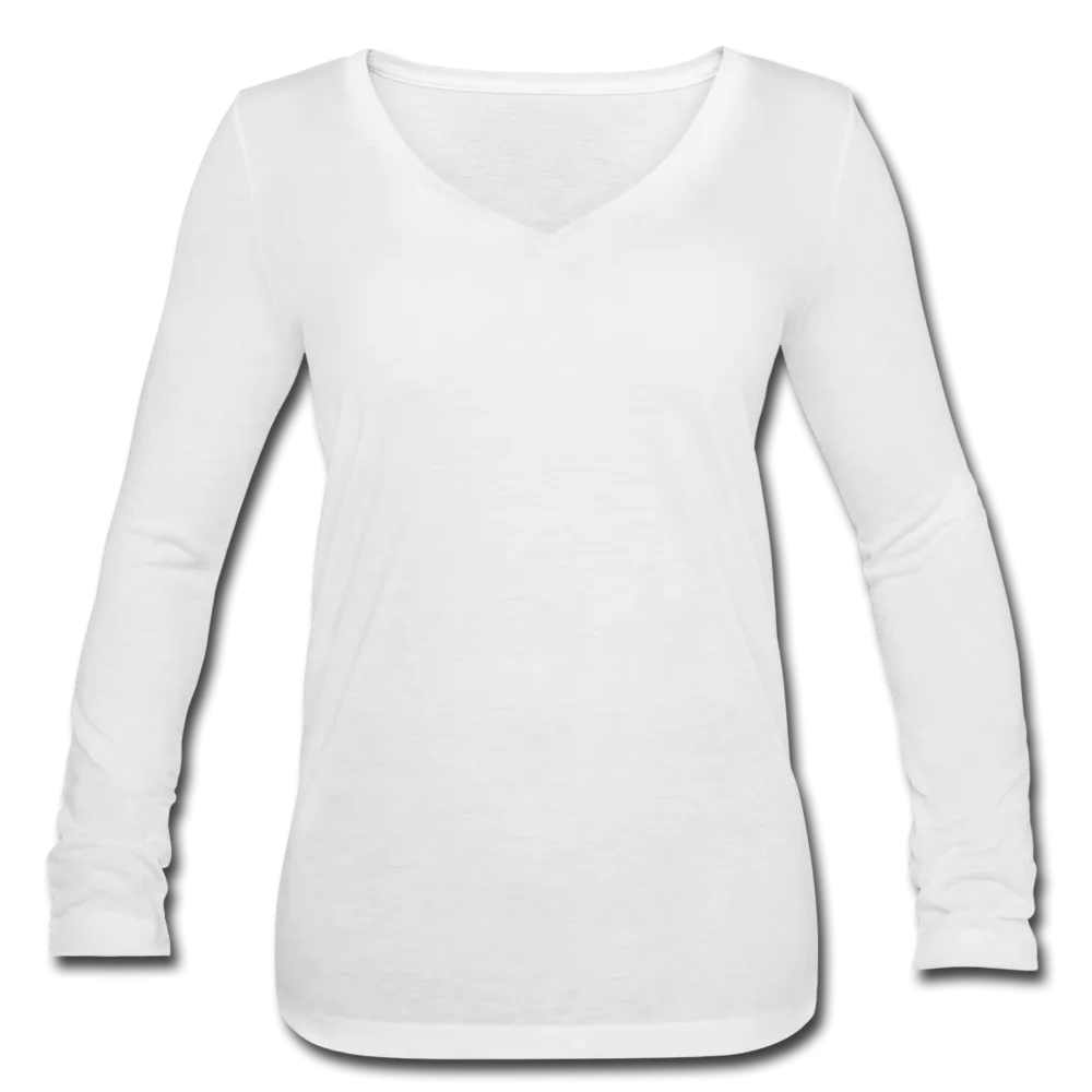 Women’s Long Sleeve  V-Neck Flowy Tee (Personalize)