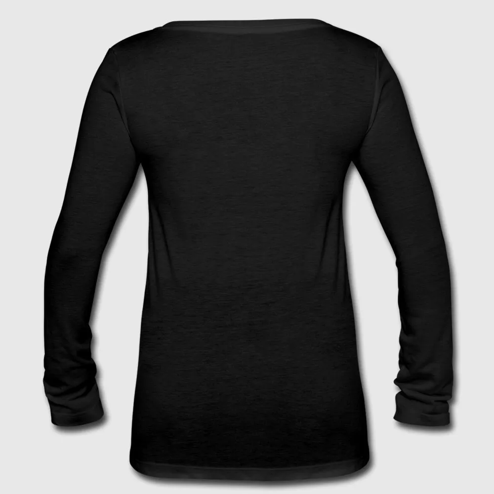 Women’s Long Sleeve  V-Neck Flowy Tee (Personalize)