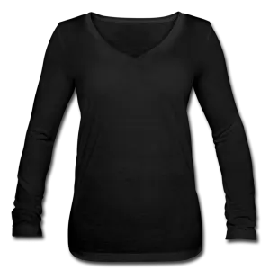 Women’s Long Sleeve  V-Neck Flowy Tee (Personalize)