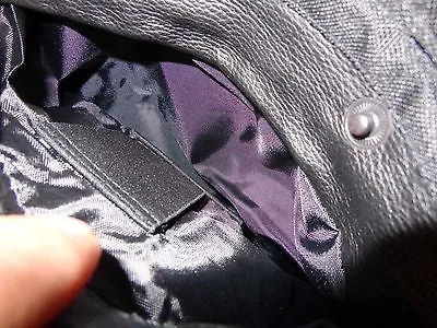WOMEN'S MOTORCYCLE CLASSIC POLICE TERMINATOR STYLE WITH STUDS AND 2 GUNPOCKETS