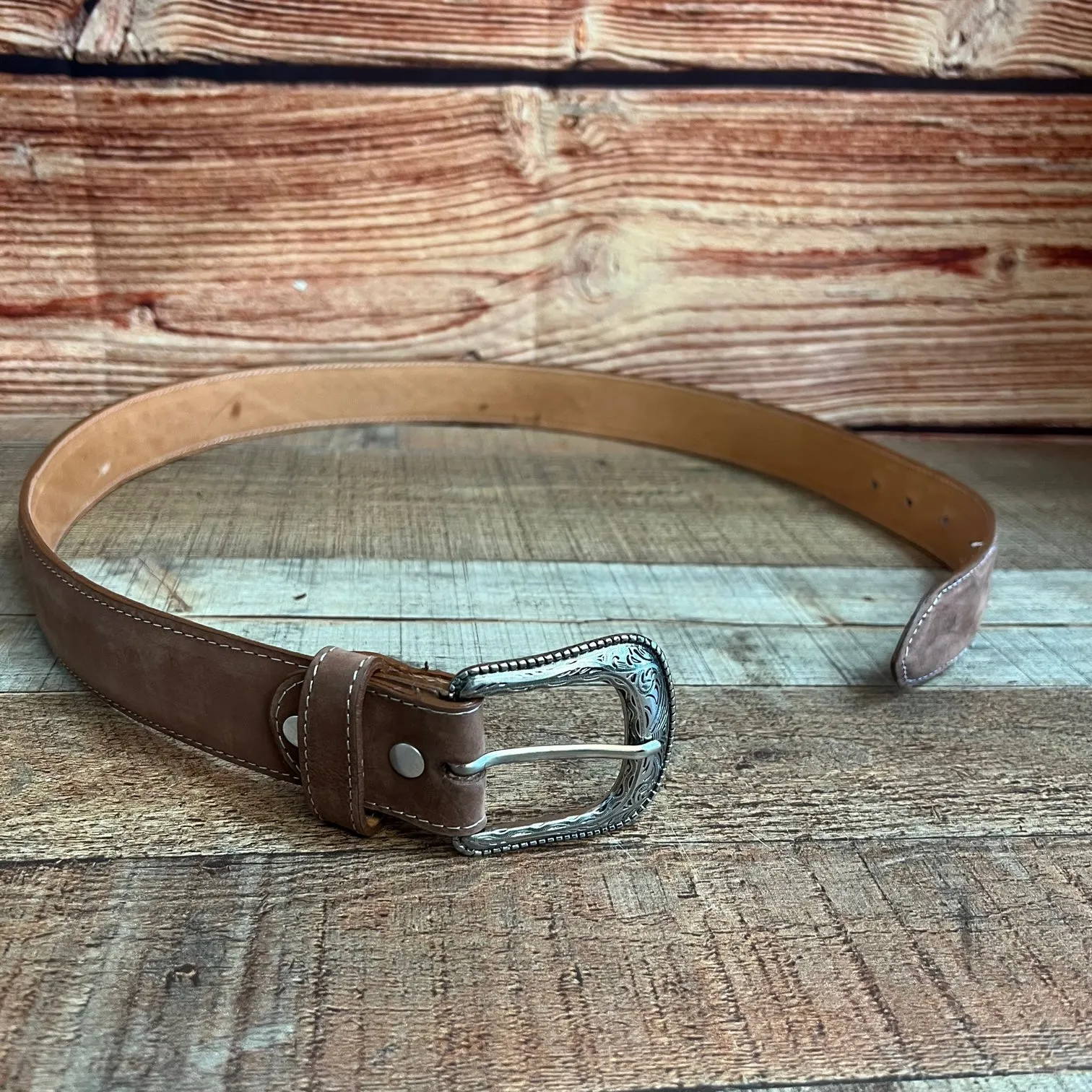 Women's Western Sunflower Leather Belt Cinto Girasol Est.  808