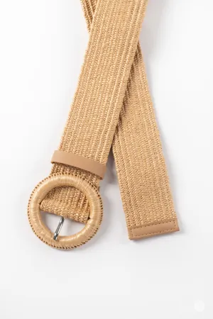 Woven Stretch Belt Natural