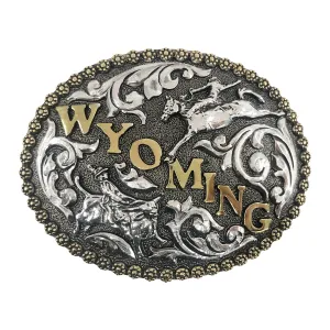 Wyoming with Bronc & Bull Riders Buckle