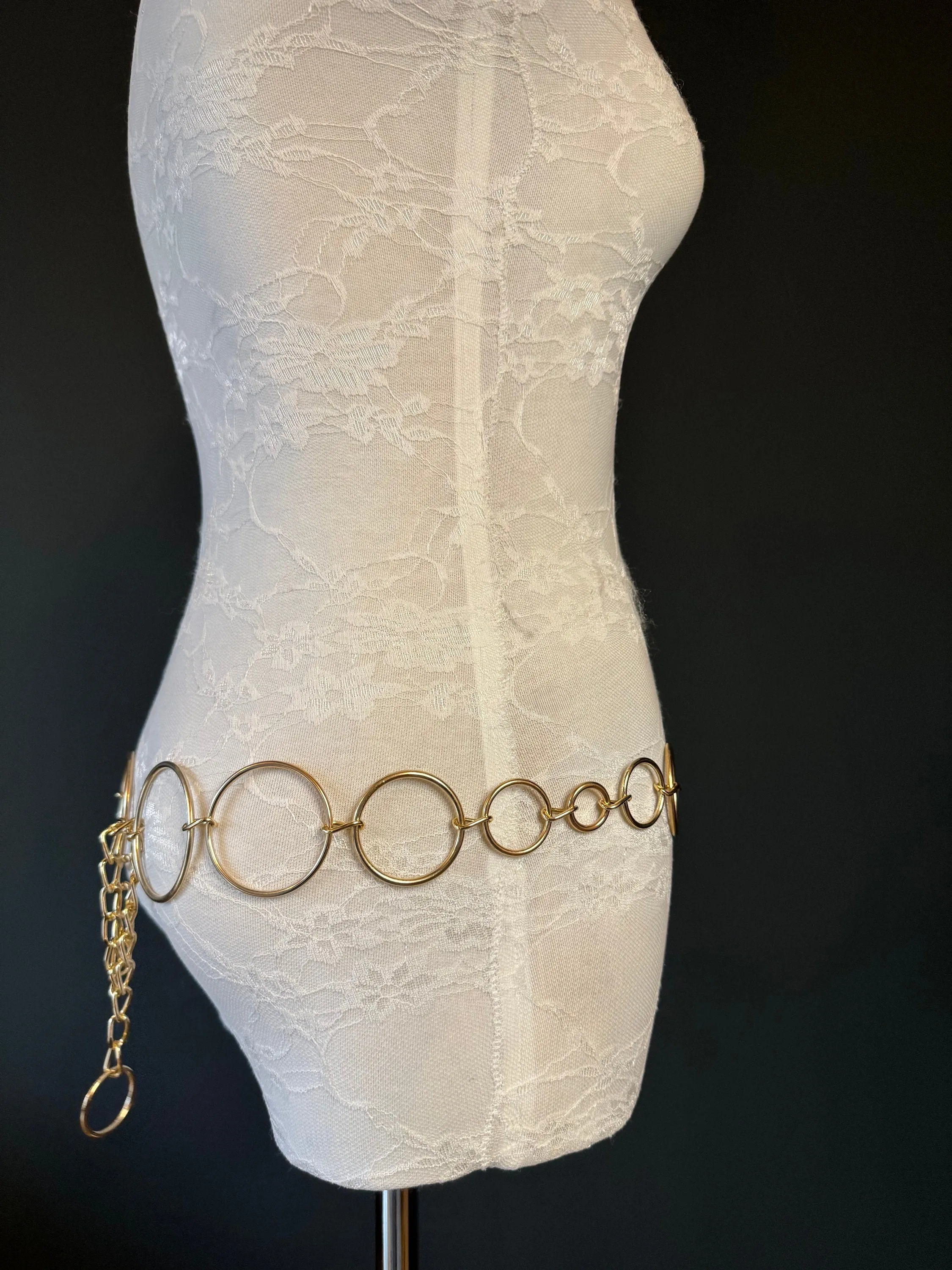 X-long Belt, Ring Belt, Fashion Belt, Silver, Gold, Ring Belts, Silver or Gold, Waist size 18”-60”, Dress Belt, Swimwear, Tops, Gift