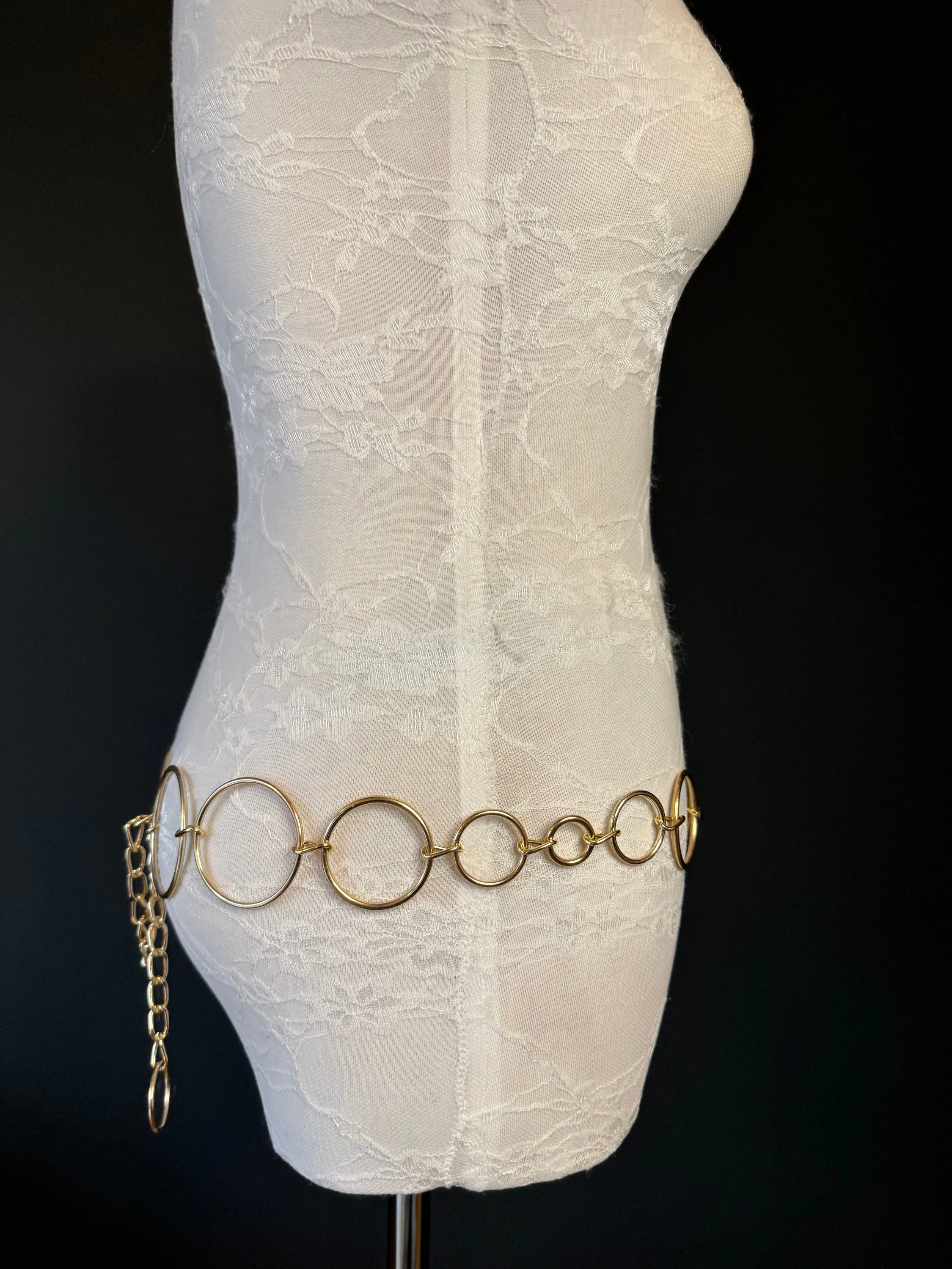 X-long Belt, Ring Belt, Fashion Belt, Silver, Gold, Ring Belts, Silver or Gold, Waist size 18”-60”, Dress Belt, Swimwear, Tops, Gift