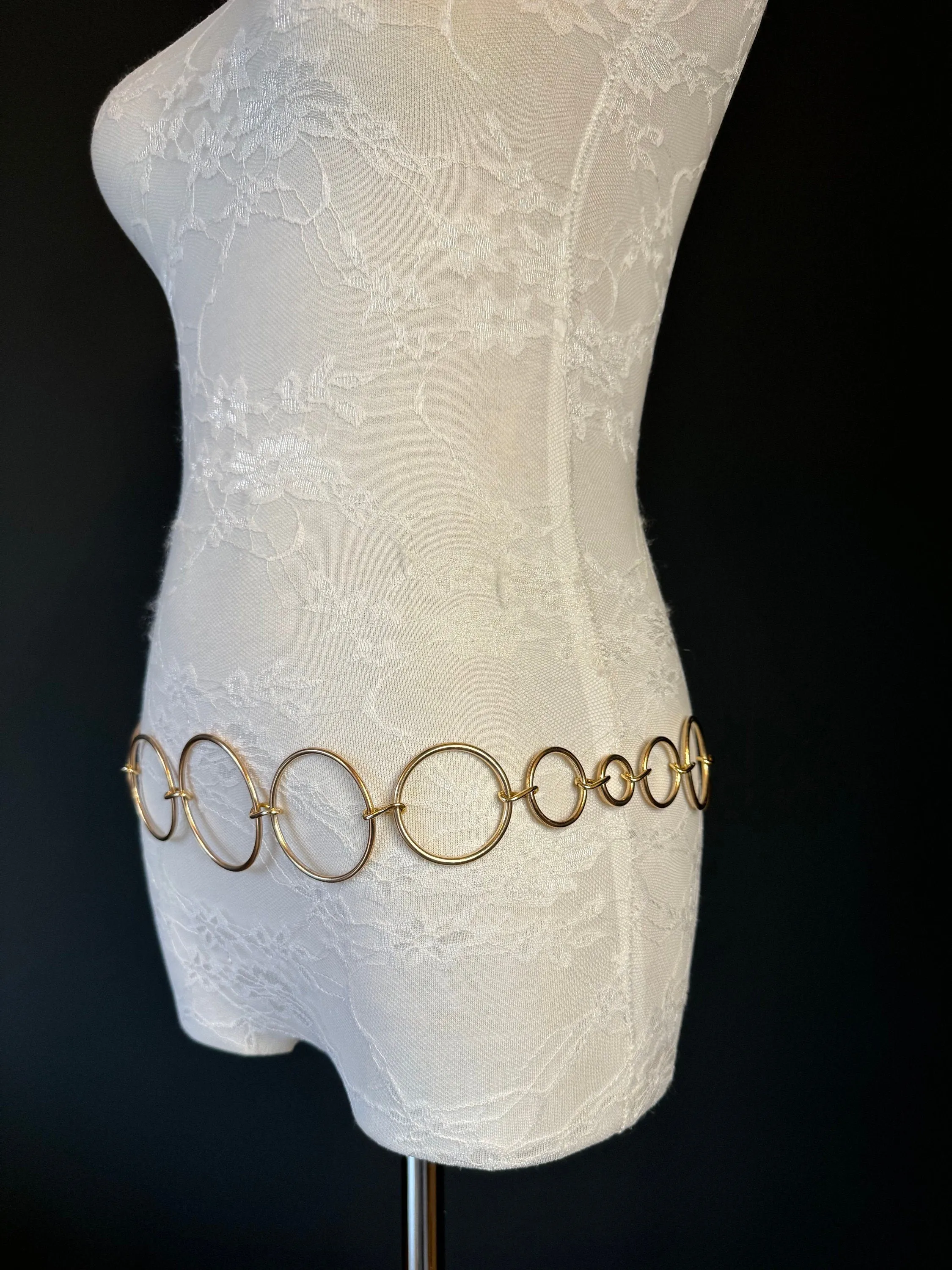 X-long Belt, Ring Belt, Fashion Belt, Silver, Gold, Ring Belts, Silver or Gold, Waist size 18”-60”, Dress Belt, Swimwear, Tops, Gift