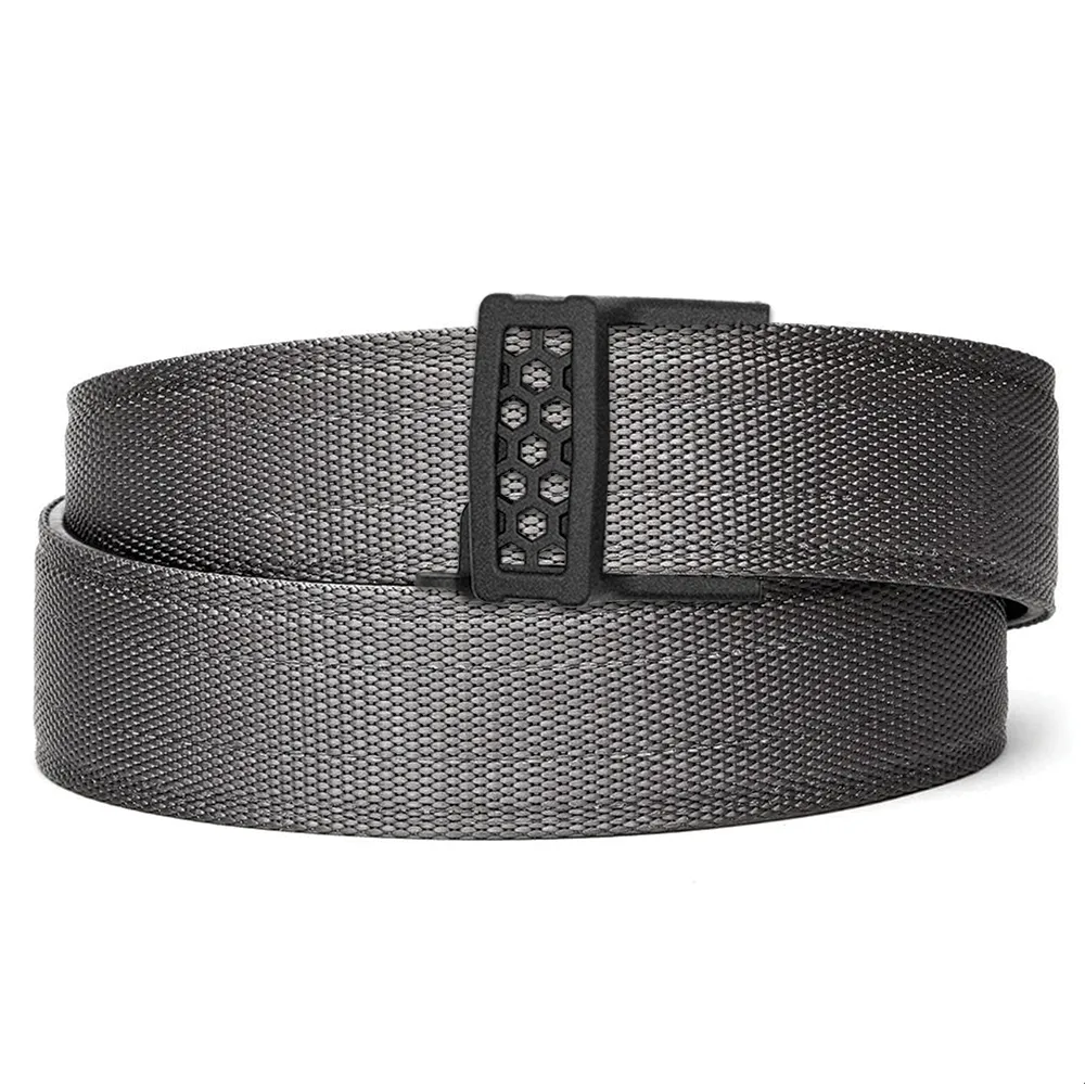 X SERIES BUCKLE  | GRAY TACTICAL NYLON GUN BELT 1.5"