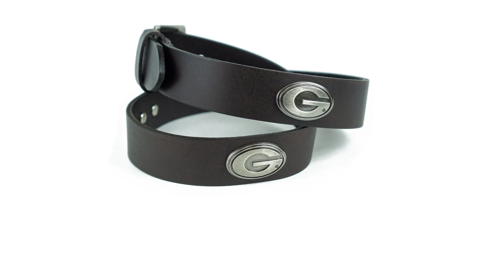 Zep-Pro Georgia Concho Brown Leather Belt