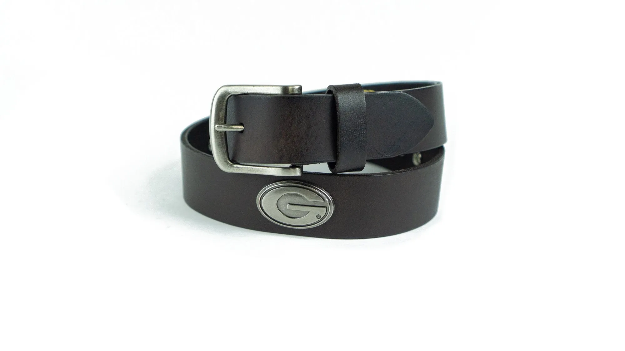 Zep-Pro Georgia Concho Brown Leather Belt