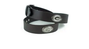 Zep-Pro Georgia Concho Brown Leather Belt