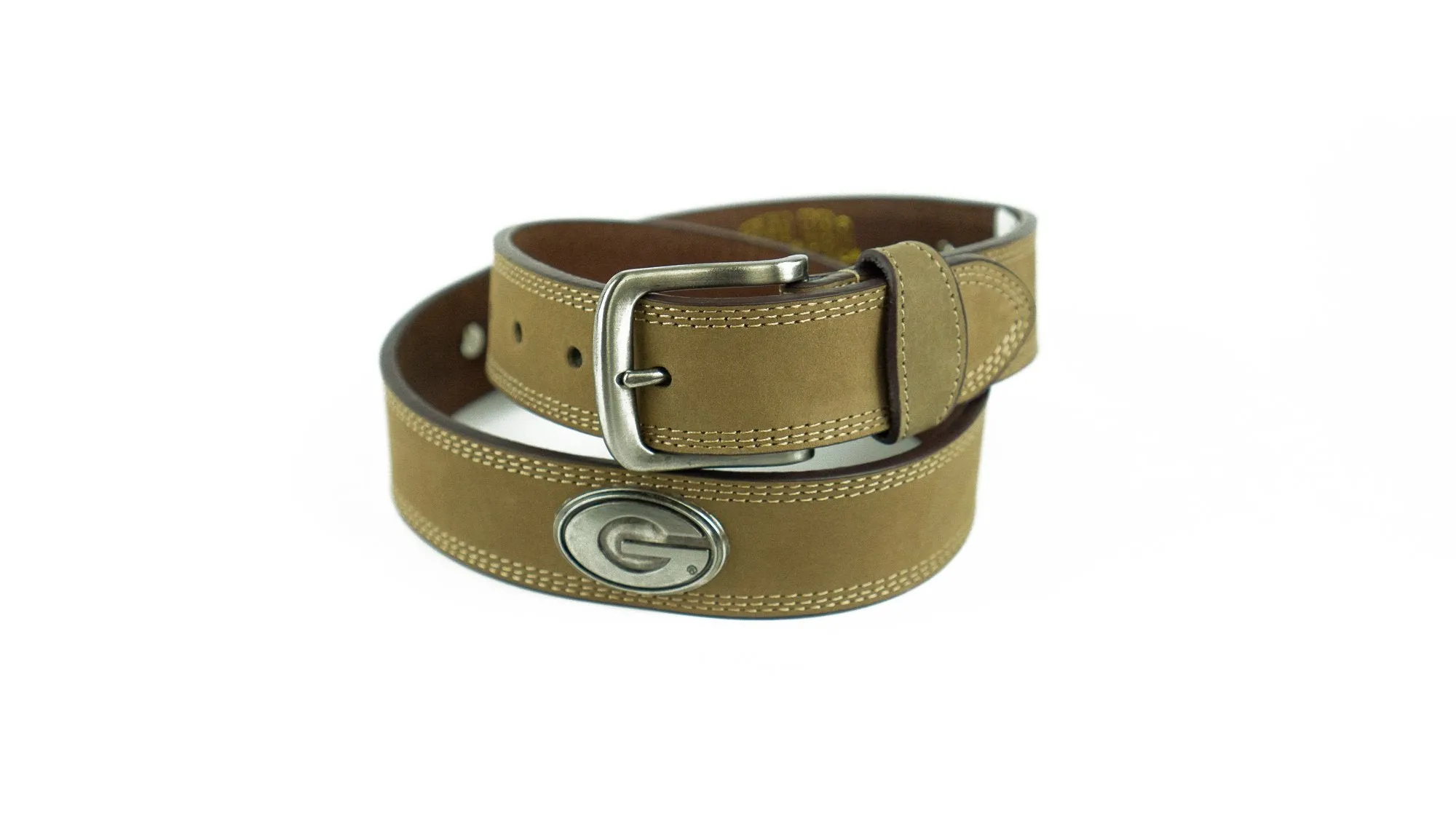 Zep-Pro Georgia Leather Concho Belt - Crazy Horse