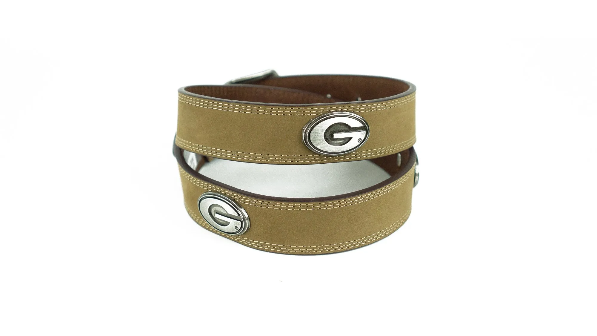 Zep-Pro Georgia Leather Concho Belt - Crazy Horse